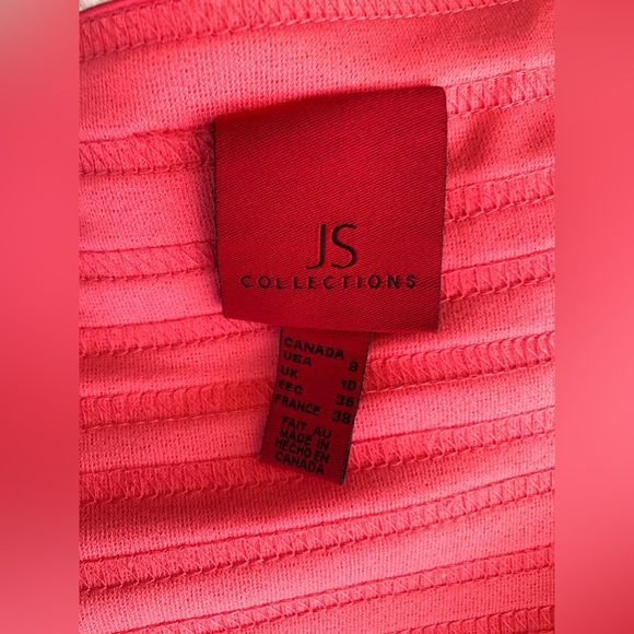 JS Collection halter top with rhinestones neck closure, back zipper, size 8 - Picture 7 of 7